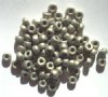 100 4x6mm Crow Beads Metallic Matte Black Pearl Gold